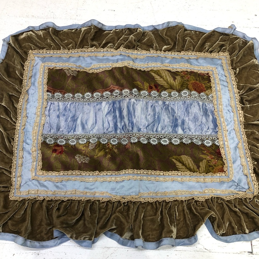 Velvet Lace Handmade Pillow Cover